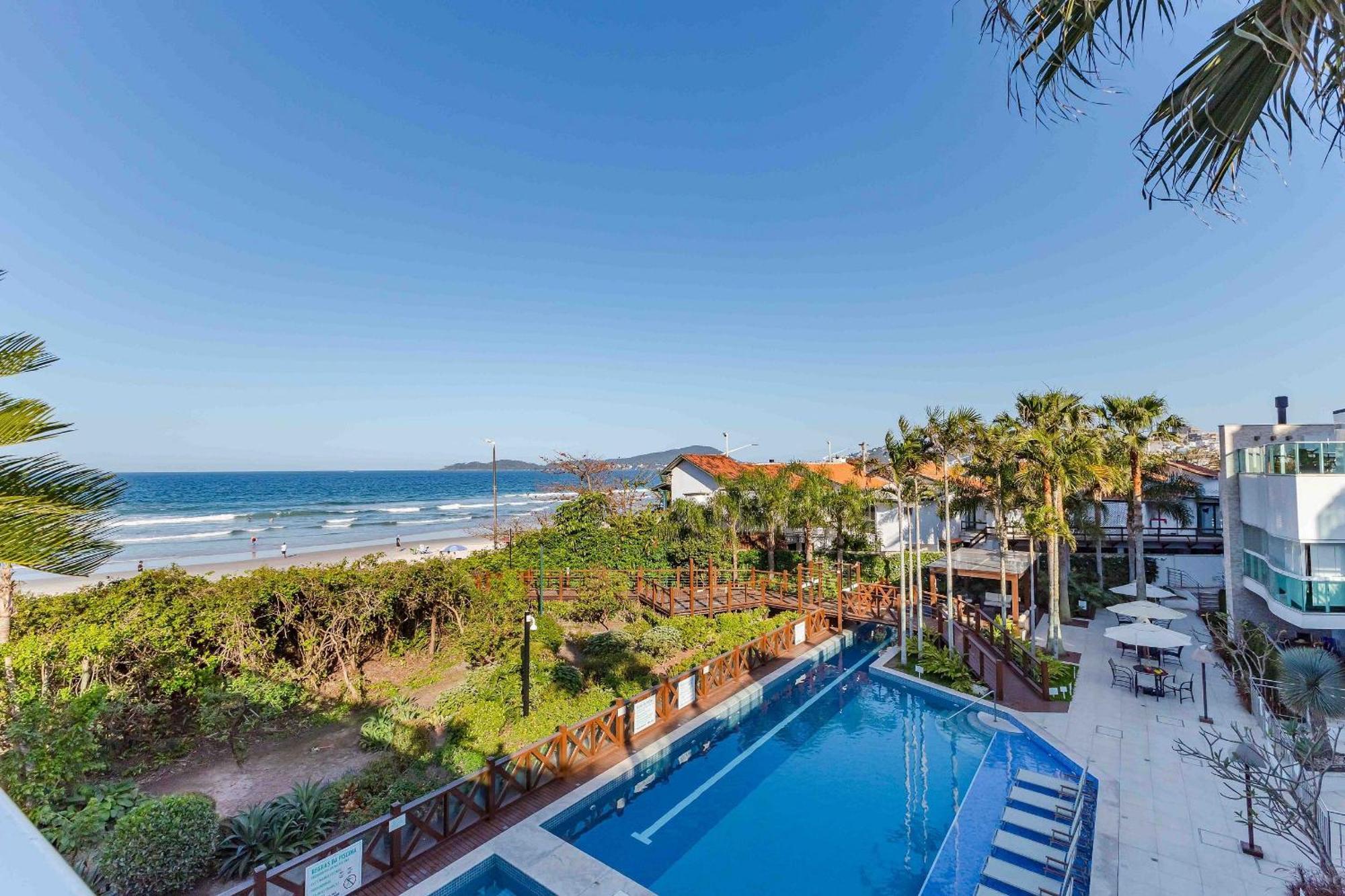 Varandas Do Atlantico - Confortavel Apto Em Condominio Pe Na Areia 봄비나스 외부 사진